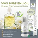 Y-NOT NATURAL Omega 369 Oil, 200ml (Australian 100% Pure and Natural Emu Oil) with Green Tea