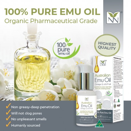 Y-NOT NATURAL Omega 369 Oil, 60ml - (100% Pure and Natural Australian Emu Oil)
