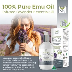 Y-NOT NATURAL 100% Pure and Natural Australian Emu Oil infused Lavender