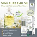 Y-NOT NATURAL Omega 369 Oil, 60ml (Australian 100% Pure and Natural Emu Oil) with Lemon Myrtle Essential Oil